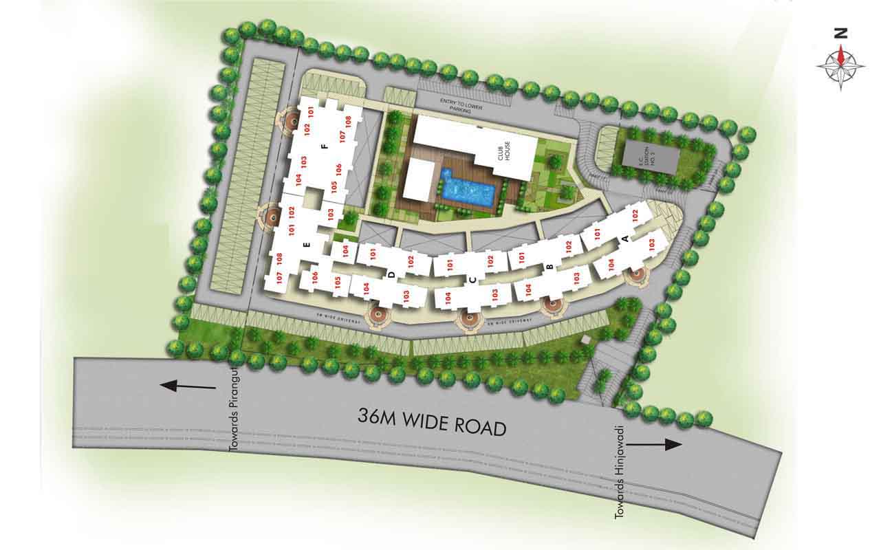 Kumar Megapolis Springs Master Plan Hinjewadi, Pune