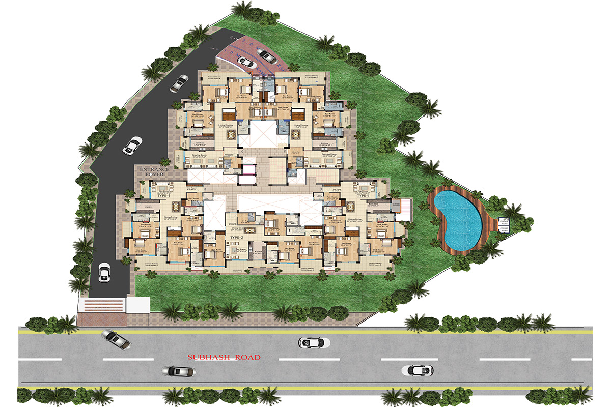Lord Krishna Terraces Master Plan