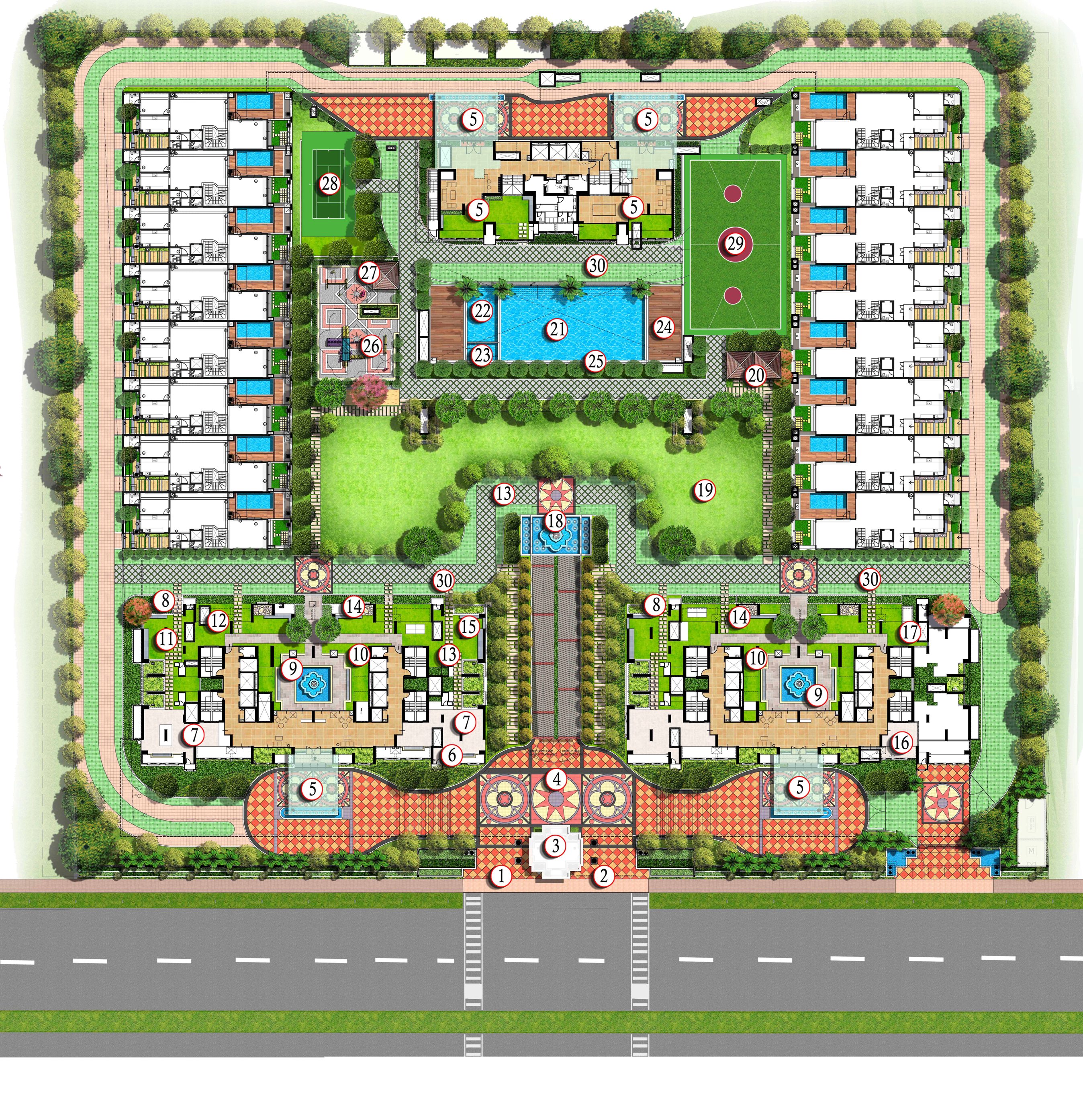 Mahagun Mirabella Villa Master Plan