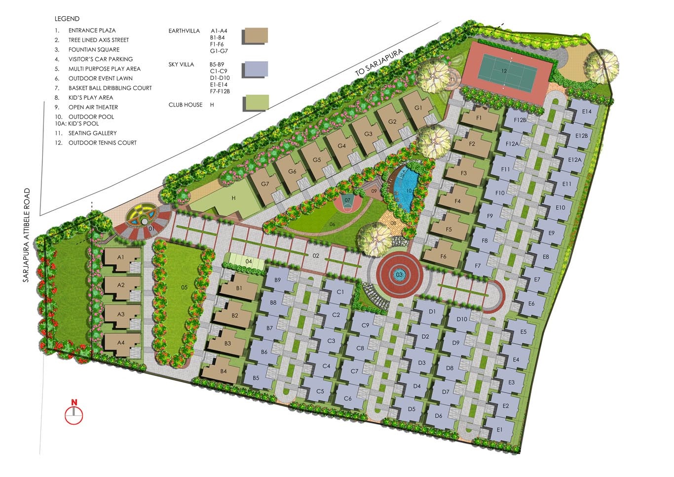 NVT Orchid Garden Master Plan Dommasandra, Bangalore