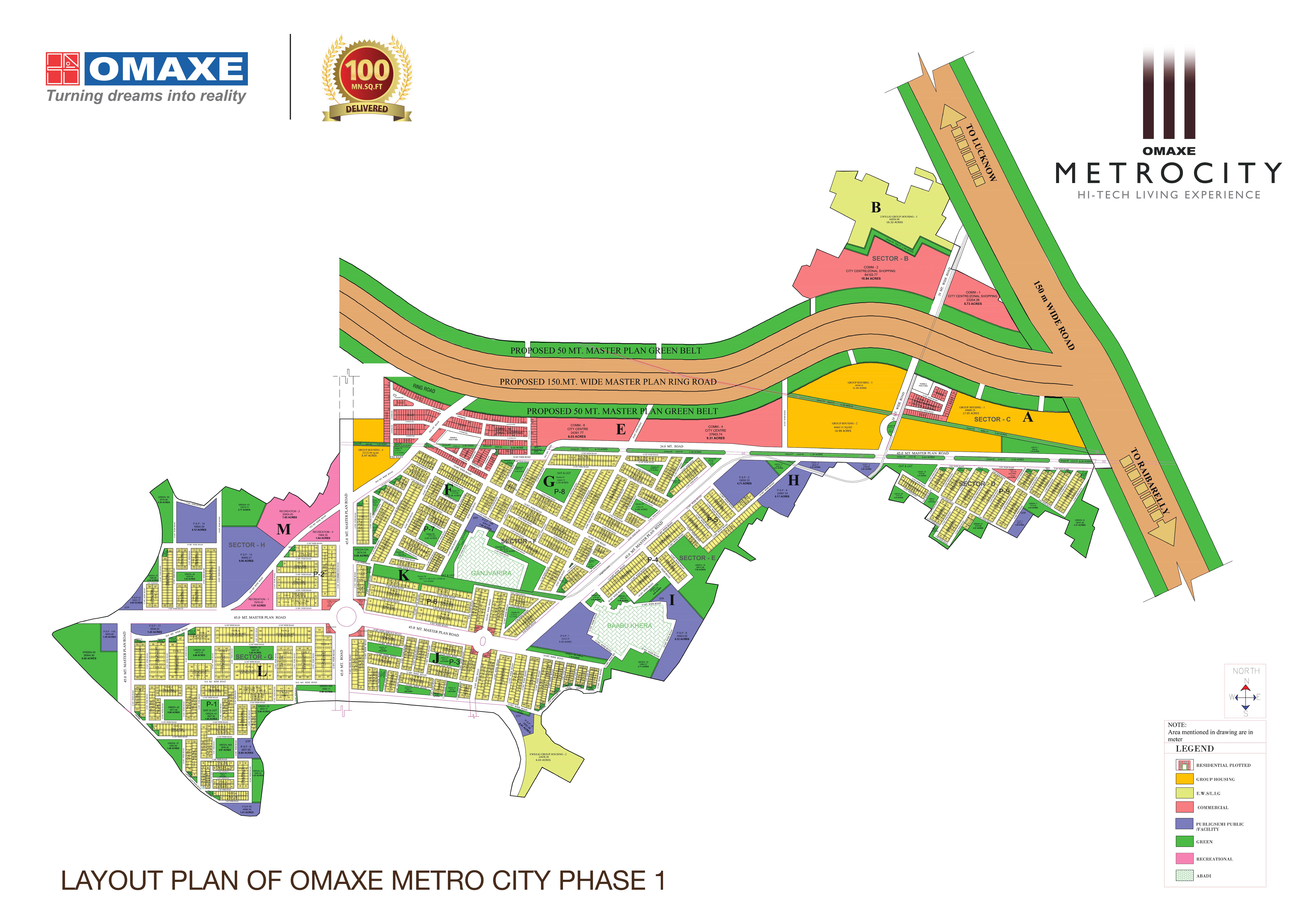 Omaxe Metro City Celestia Grande Master Plan