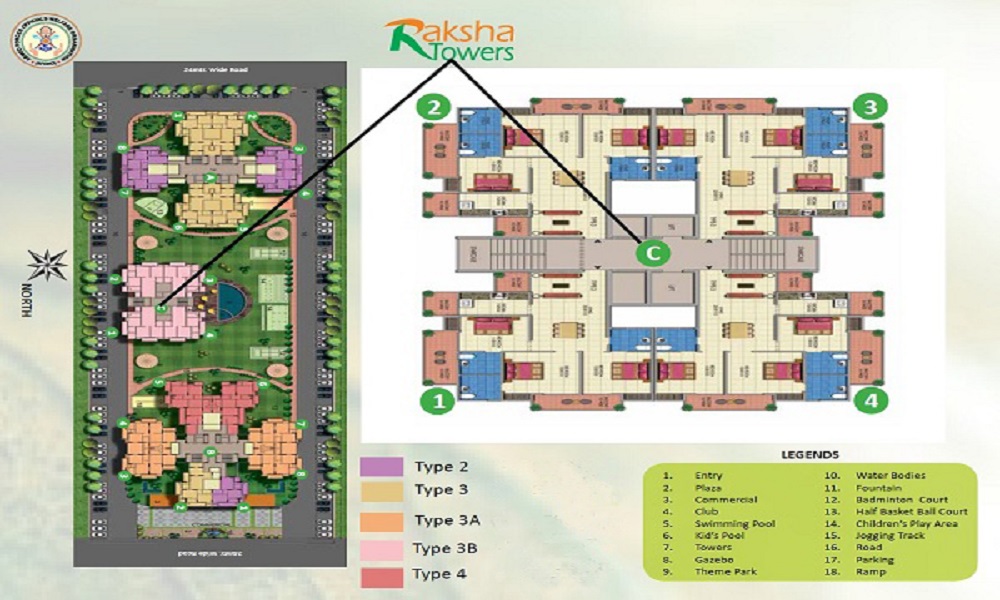 Raksha Towers Gurgaon Master Plan