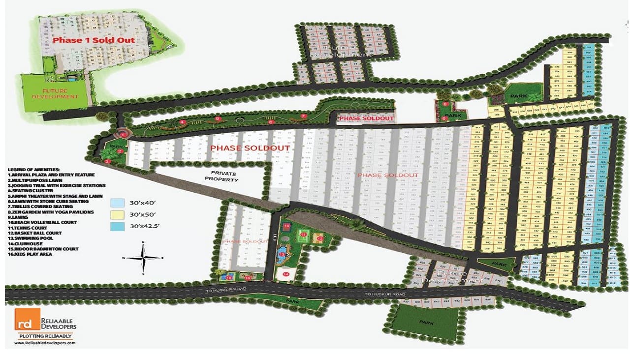 Reliaable Dollars Colony Master Plan JP Nagar, Bangalore