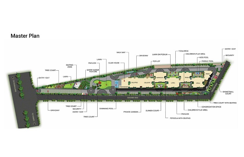 Salarpuria Sattva Cadenza Master Plan Kudlu Gate, Bangalore