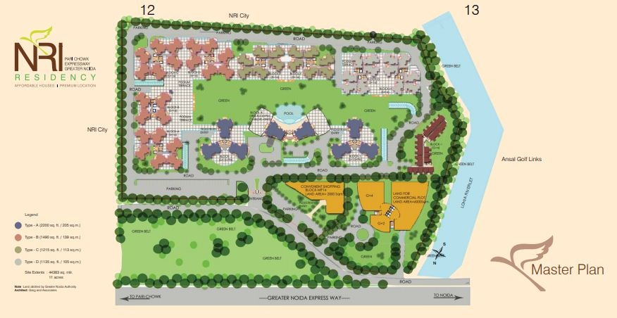 Sds Nri Residency Greater Noida Master Plan