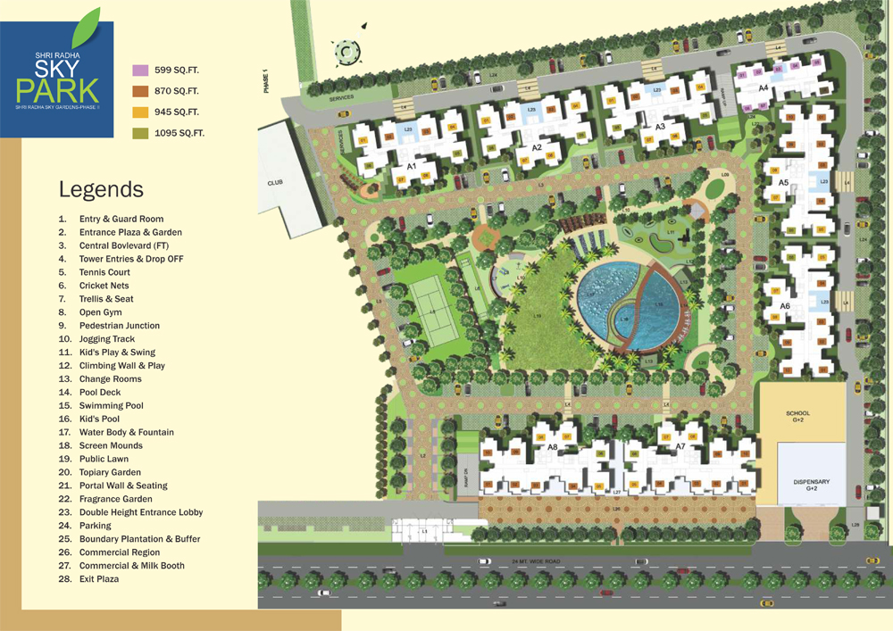 Shri Radha Sky Park Master Plan