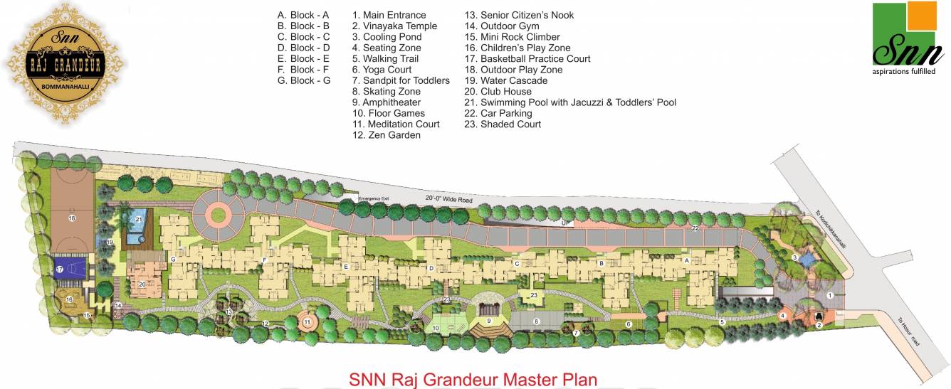 Snn Raj Grandeur Master Plan