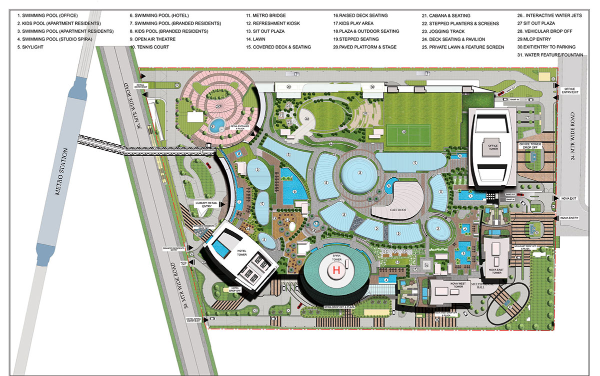Supertech Hypernova Mall Master Plan