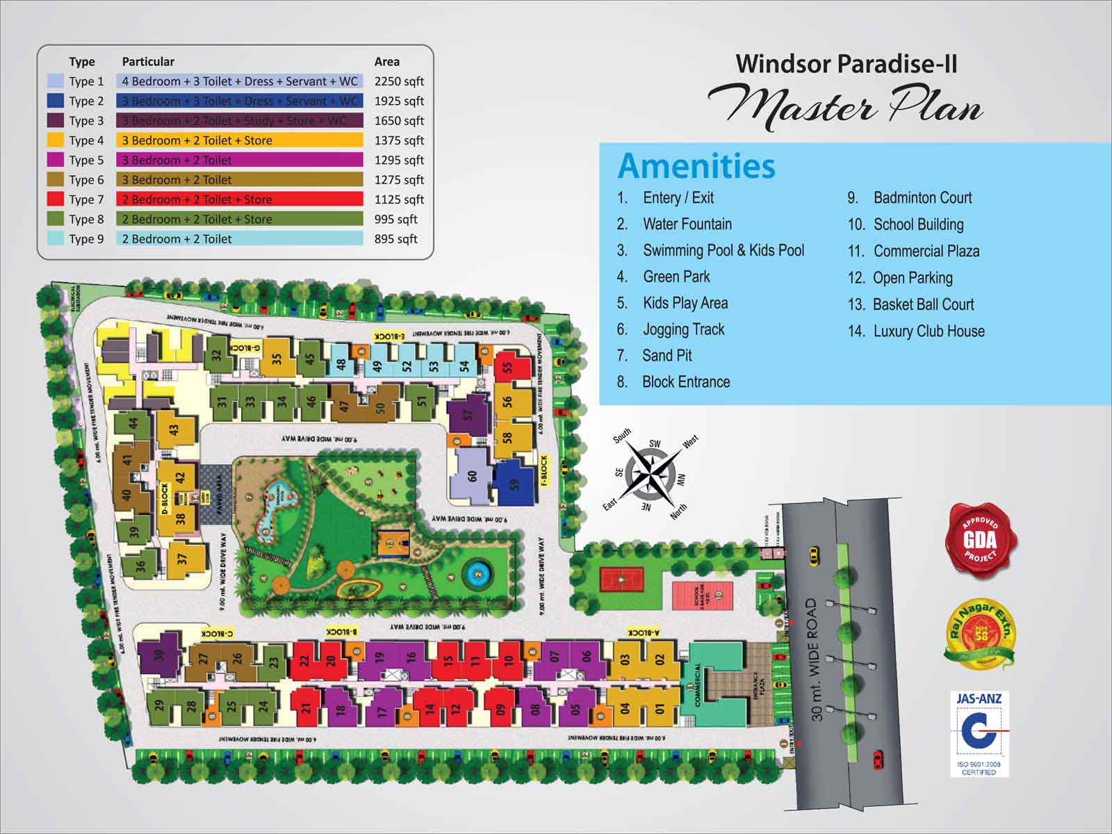 Windsor Paradise 2 Master Plan Raj Nagar Extension, Ghaziabad