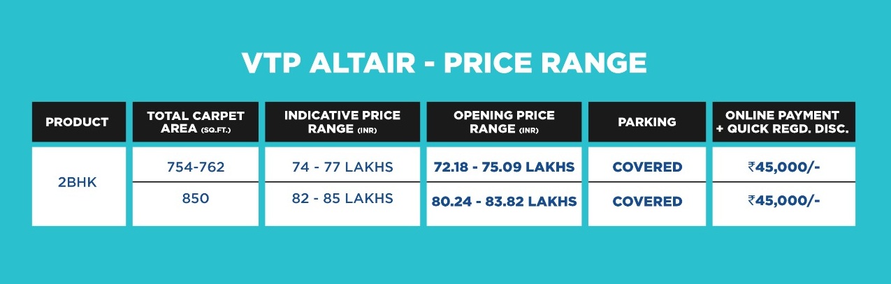 Vtp Altair Price List