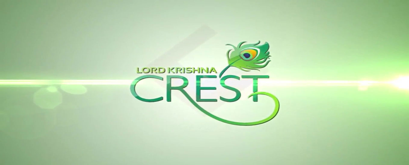 lord krishna crest banner